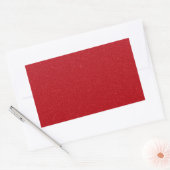 Tomato Red Speckled Rectangle Stickers - Anpassen (Umschlag)