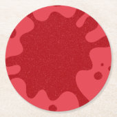 Tomato Red Spill Art Custom Untersetzer (Vorderseite)