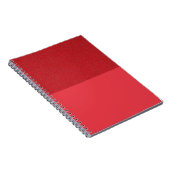 Tomato Red Spiral Notebook mit zwei Texturen (Cust Notizblock (Rechte Seite)