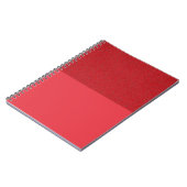 Tomato Red Spiral Notebook mit zwei Texturen (Cust Notizblock (Linke Seite)