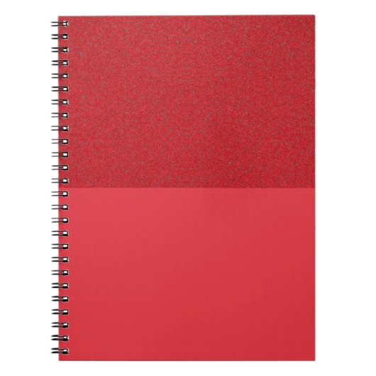Tomato Red Spiral Notebook mit zwei Texturen (Cust Notizblock (Vorderseite)