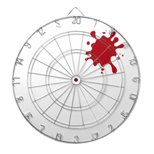 Tomato Red Splash Benutzerdefiniertes Dartboard Dartscheibe (vorne)