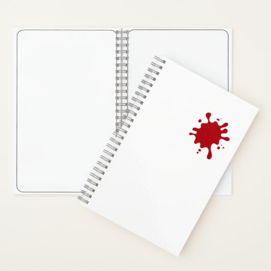 Tomato Red Splash benutzerdefiniertes Notizbuch (Innen)