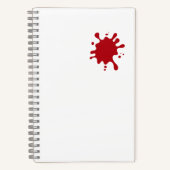 Tomato Red Splash benutzerdefiniertes Notizbuch (Vorderseite)