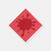 Tomato Red Splash Bulk Cocktail Napkins (Custom) Serviette (Ecke)