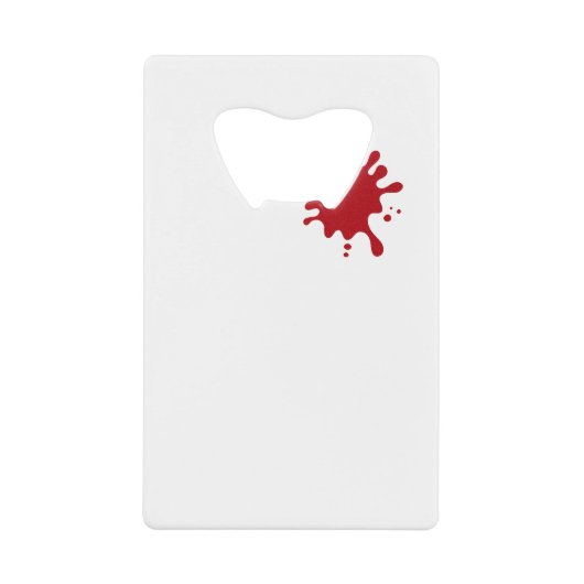Tomato Red Splash Card Flaschenöffner – Anpassen (Vorderseite)