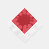 Tomato Red Splash Cocktail Papier Napkin Design Serviette (Ecke)