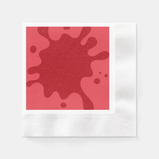 Tomato Red Splash Cocktail Papier Napkin Design Serviette (Vorderseite)