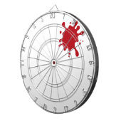 Tomato Red Splash Custom Dartboard Dartscheibe (Vorderseite rechts)