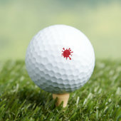 Tomato Red Splash Custom Golf Ball (Insitu T-Shirt)