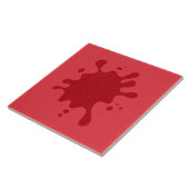 Tomato Red Splash Custom Keramik Tile Fliese (Seite)