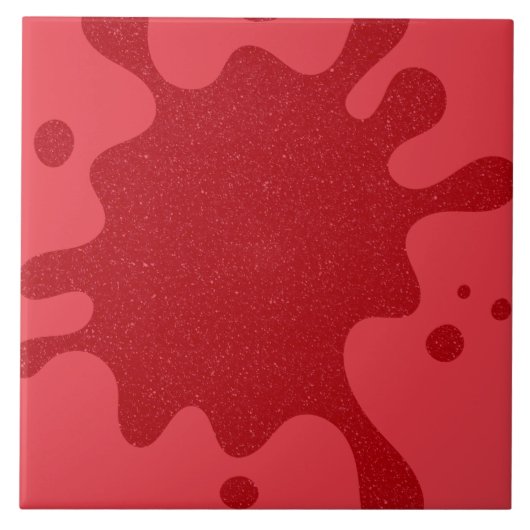 Tomato Red Splash Custom Keramik Tile Fliese (Vorderseite)