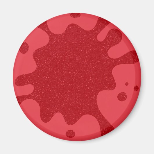 Tomato Red Splash Custom Kühlschrankmagnet (Vorne)