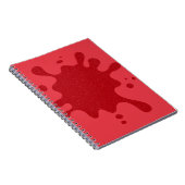Tomato Red Splash Custom Spiral Foto Notebook Notizblock (Rechte Seite)