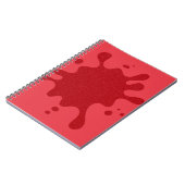 Tomato Red Splash Custom Spiral Foto Notebook Notizblock (Linke Seite)