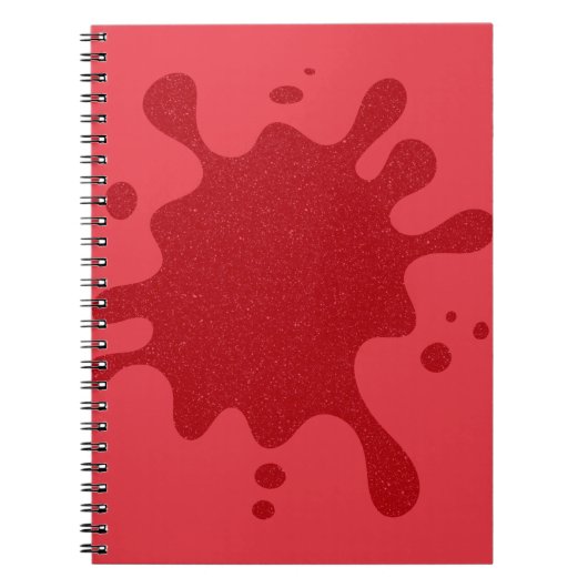Tomato Red Splash Custom Spiral Foto Notebook Notizblock (Vorderseite)