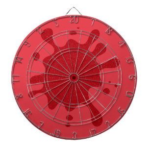 Tomato Red Splash Noise Dartboard – Anpassbar Dartscheibe