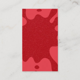 Tomato Red Splash Texture Visitenkarte – Anpassen Telefonnummerkarte