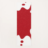 Tomato Red Splash Yoga Mat – Anpassbar Yogamatte (Vorderseite)