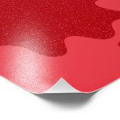 Tomato Red Splatter Custom Poster Print (Ecke)