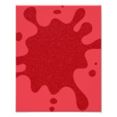 Tomato Red Splatter Custom Poster Print (Vorne)