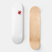 Tomato Red Splatter Custom Skateboard (Vorderseite)