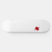 Tomato Red Splatter Custom Skateboard (Horizontal)
