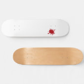 Tomato Red Splatter Custom Skateboard (Horizontal)