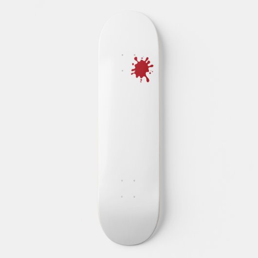 Tomato Red Splatter Custom Skateboard (Vorderseite)