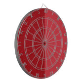 Tomato Red Split Dartboard – Customizable Dartscheibe (Vorderseite Links)