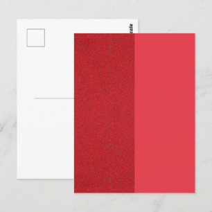 Tomato Red Split Textur Custom Postcard Postkarte