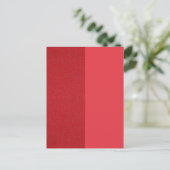 Tomato Red Split Textur Custom Postcard Postkarte (Stehend Vorderseite)