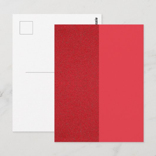 Tomato Red Split Textur Custom Postcard Postkarte (Vorne/Hinten)