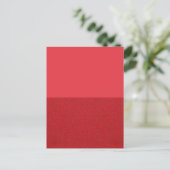 Tomato Red Split Textur Custom Postcard Postkarte (Stehend Vorderseite)