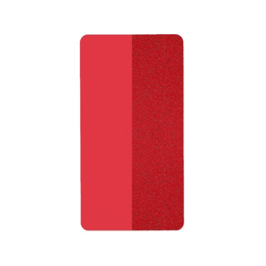 Tomato Red Split Textur Rücksendeadresse Etikett Adressaufkleber (Vorne)