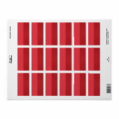 Tomato Red Split Textur Rücksendeadresse Etikett Adressaufkleber (Vorne)