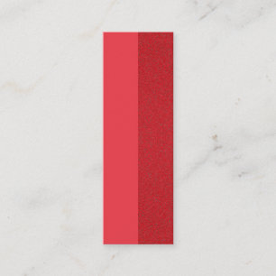 Tomato Red Split-Texture Business Card - Anpassen Mini Visitenkarte