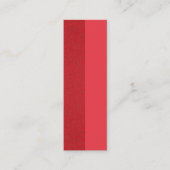 Tomato Red Split-Texture Business Card - Anpassen Mini Visitenkarte (Vorderseite)