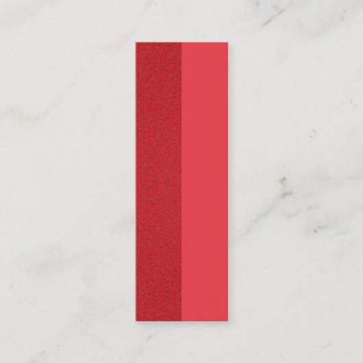 Tomato Red Split-Texture Business Card - Anpassen Mini Visitenkarte (Vorderseite)
