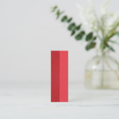 Tomato Red Split-Texture Business Card - Anpassen Mini Visitenkarte (Stehend Vorderseite)
