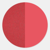 Tomato Red Split Texture Sticker - Anpassbar (Vorderseite)