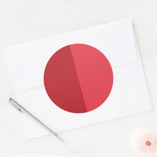 Tomato Red Split Texture Sticker - Anpassbar (Umschlag)