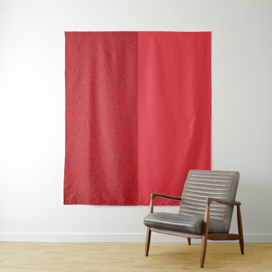 Tomato Red Split Texture Tapestes - Anpassbar Wandteppich (Beispiel)