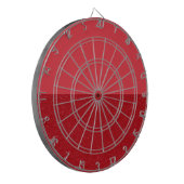 Tomato Red Split Textured Dartboard – Customizable Dartscheibe (Vorderseite Links)