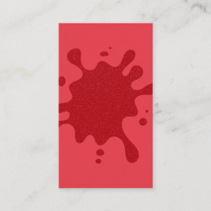 Tomato Red Spritzer Business Card - Individuell an Visitenkarte