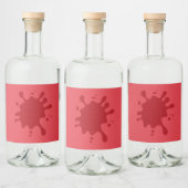 Tomato Red Spritzer Custom Label Alkoholflaschenetikett (Flaschen)