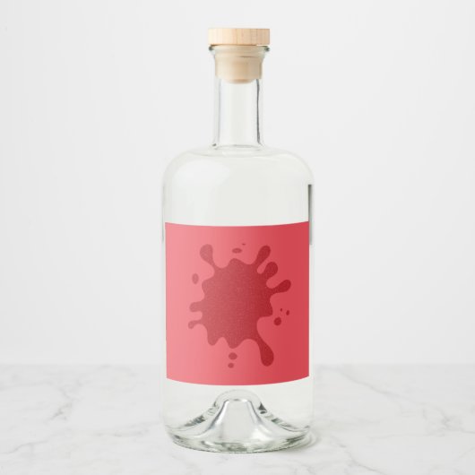 Tomato Red Spritzer Custom Label Alkoholflaschenetikett (Vorderseite)