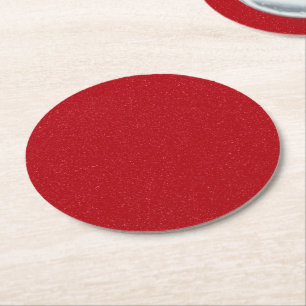 Tomato Red Static Noise Custom Untersetzer Set