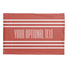 Tomato Red Stripes Hüllen für benutzerdefinierte T Kissenbezug