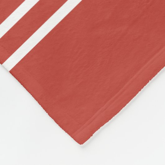Tomato Red Stripes Tutorial Fleece-Decken Fleecedecke (Ecke)